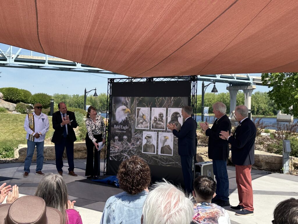 Wabasha, MN, Unveiling of the Bald Eagle Forever Stamp