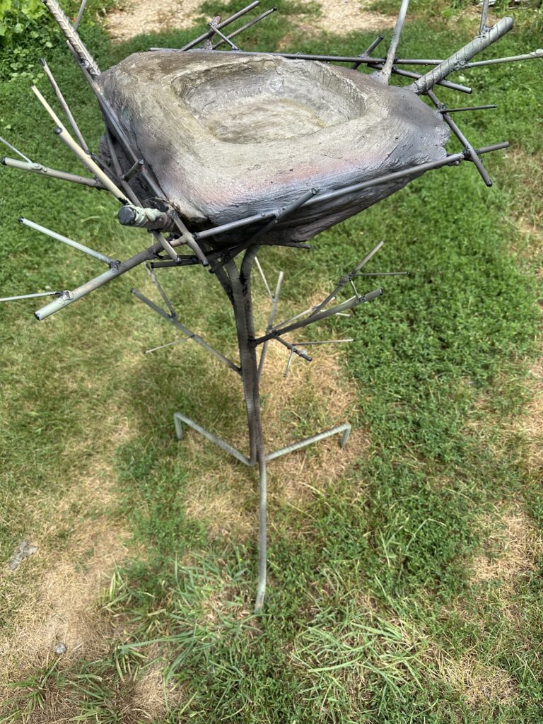 Eagle's Nest Birdbath- Sealing concrete