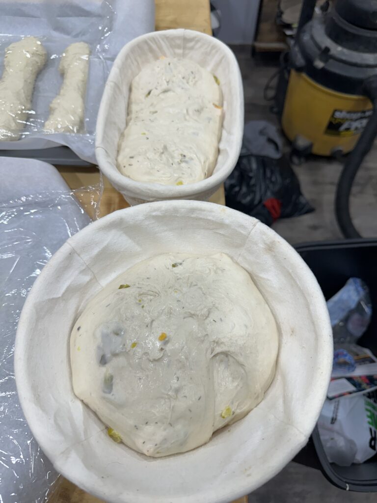 Cold proofing the sourdough 
