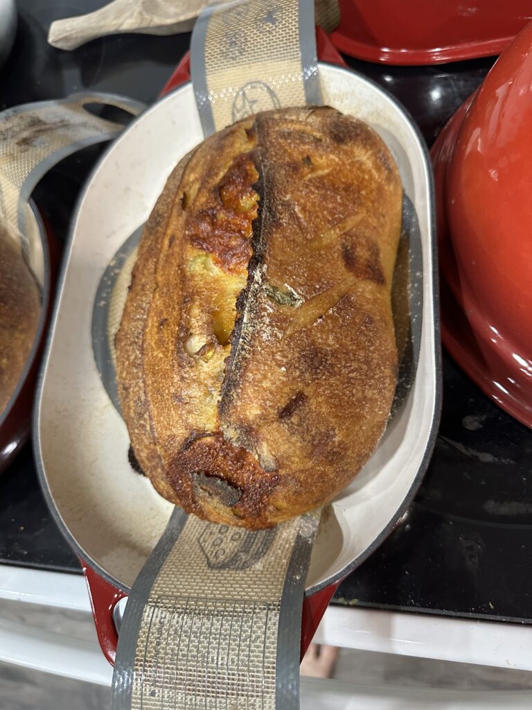 Dill Pickle Cheddar Sourdough Bread